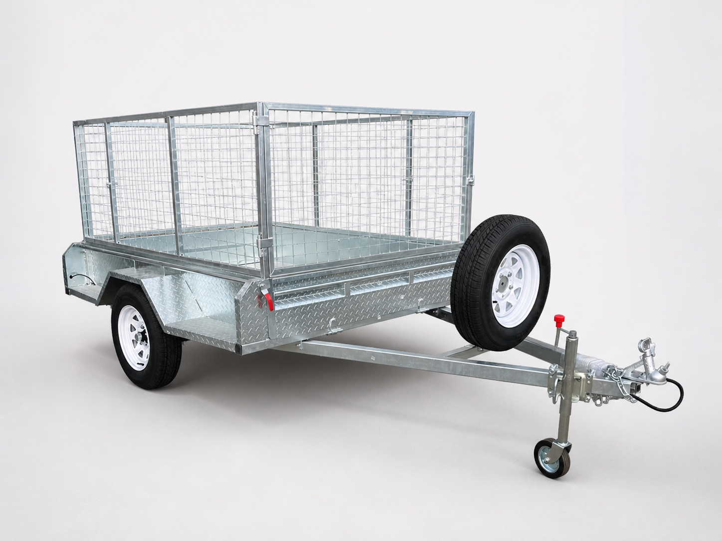 Heavy Duty Single Axle Box Trailer - 7x5